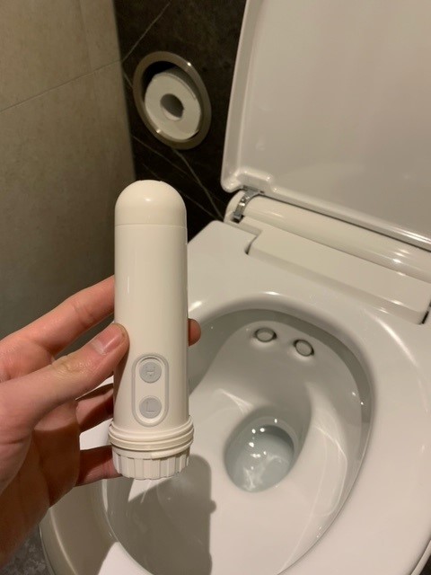 batterij bidet ingeklapt